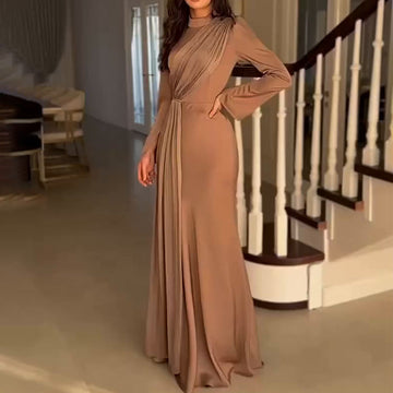French Fashion Elegant Collar Dress In Autumn 2024
